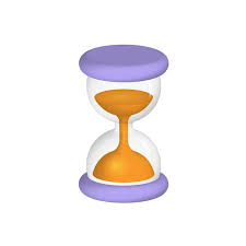 D Render Sand Clock Time Icon Symbol