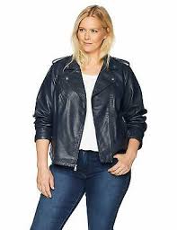 Levis Size Womens Plus Classic Faux Leather Motorcycle Jacket Ebay