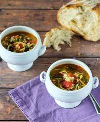 Turkey Soup With Zucchini Noodles And