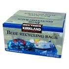 Kirkland Blue Recycling Bags, 80-pack 