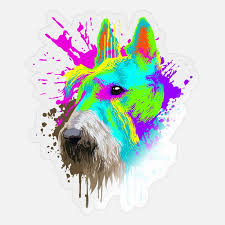 splash art scottish terrier dog lover