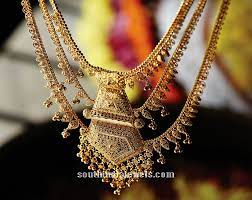 multilayer gold necklace design from