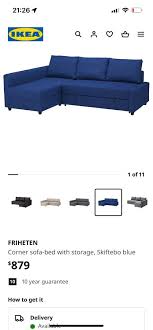Ikea L Shape Sofa Bed Storage Fabric