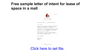 Letter Of Intent Or Gross Office  REALCREFORMS
