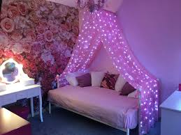 Girl Canopy Bed Idea With Lights