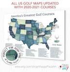 Top 100 Golf Courses Map of USA Gift for Dad Personalized - Etsy