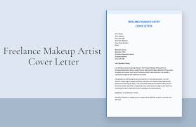 freelance makeup artist cover letter in