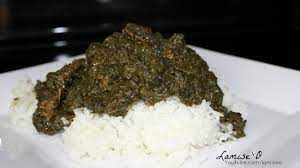 haitian lalo with spinach frozen jute