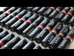 nyx matte lipstick swatches all 45