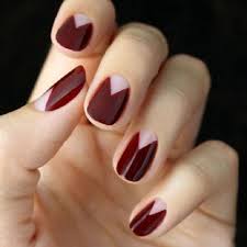 trendy triangles nail art design