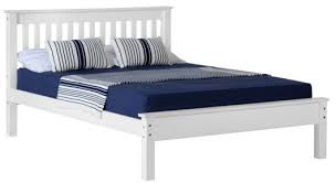 monaco double bed low foot white 4ft 6