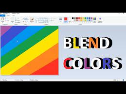 How To Blend Colors In Ms Paint