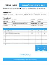 Ms Word Medical Invoice Service Invoices Invoice Templates