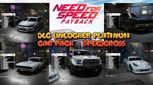 We have created a list of cars in nfs payback for you, in which you'll find all the cars and their unlock conditions / requirements. Need For Speed Payback 8 Dlc Unlocker Platinum Car Pack I Speedcross Do R Nfspayback