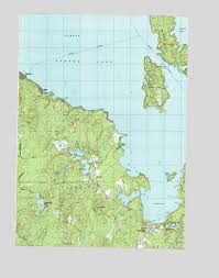 Sebago Lake Me Topographic Map Topoquest