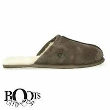 Details About Ugg Scuff Espresso Sheepskin Mens Slippers Size Us 9 Uk 8 New