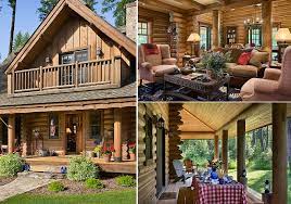 Modern Log Cabin Home Design Garden
