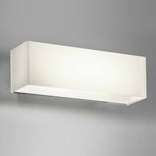 Outdoor Led Wall Light With White Glass