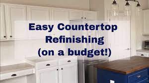 easy countertop refinishing on a budget