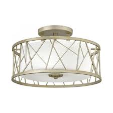 Semi Flush Ceiling Light With Silver