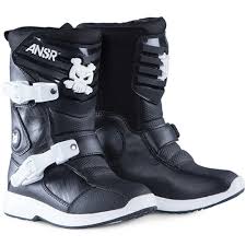 Answer Pee Wee Boot Youth Color Blackwhite Size K10