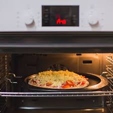 baking frozen pizza in a convection