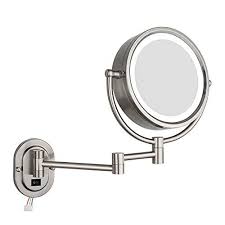 Led Lighted Wall Mount Makeup Mirror
