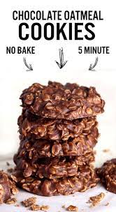 no bake chocolate oatmeal cookies