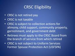 Ppt Combat Related Special Compensation Crsc And