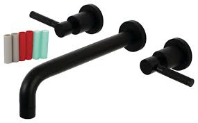 Two Handle Wall Mount Tub Faucet