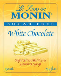 monin sugar free white chocolate syrup 750 ml