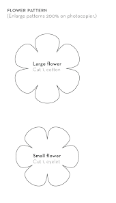 Free Coloring Pages Small Flowers Paper Flower Template