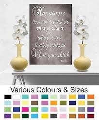buddha wall art picture happiness quote