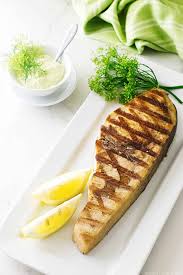 grilled swordfish steak with lemon dill