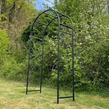Metal Garden Arch Arbour 209cm Black