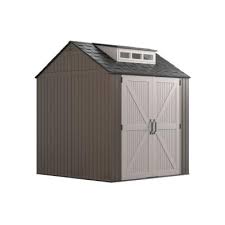 The princeton 10×10 storage shed allows you to customize your shed with paint and shingles (not included) to match your home. Rubbermaid 7 Ft X 7 Ft Storage Shed 2119053 The Home Depot