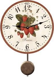 Strawberry French Country Wall Clock