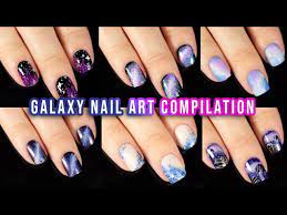 galaxy nail art tutorial compilation