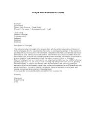Letters Of Recommendation Samples Examples Of Letters Of