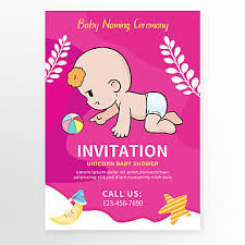 naming ceremony invitation card design