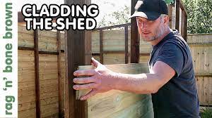 cladding the shed with shiplap part 4