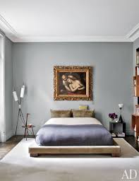 Glamorous, fancy, french country, vintage bedroom decor, design and bedroom decorating. Gray Bedroom Living Room Paint Color Ideas Architectural Digest
