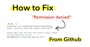fix permission denied error from
