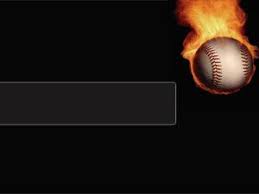Powerpoint Templates Baseball Fire Templates Sports Backgrounds For
