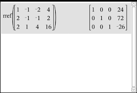 Reduced Row Echelon Form Precalculus