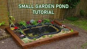 making a small garden pond you