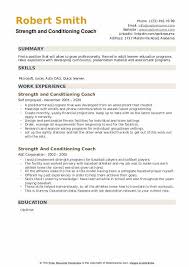 and conditioning coach resume sles