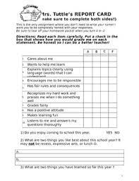 Maybe you would like to learn more about one of these? Teacher S Report Card Students Complete By Melissa Tuttle Tpt