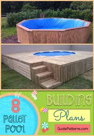 See how to build a tiered we needed stairs on the front side of our deck, because it's the easiest access to the yard and pool. 8 Pallet Pool Building Plans Guide Patterns