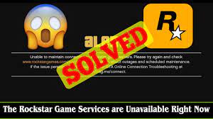 fixed the rockstar game services are